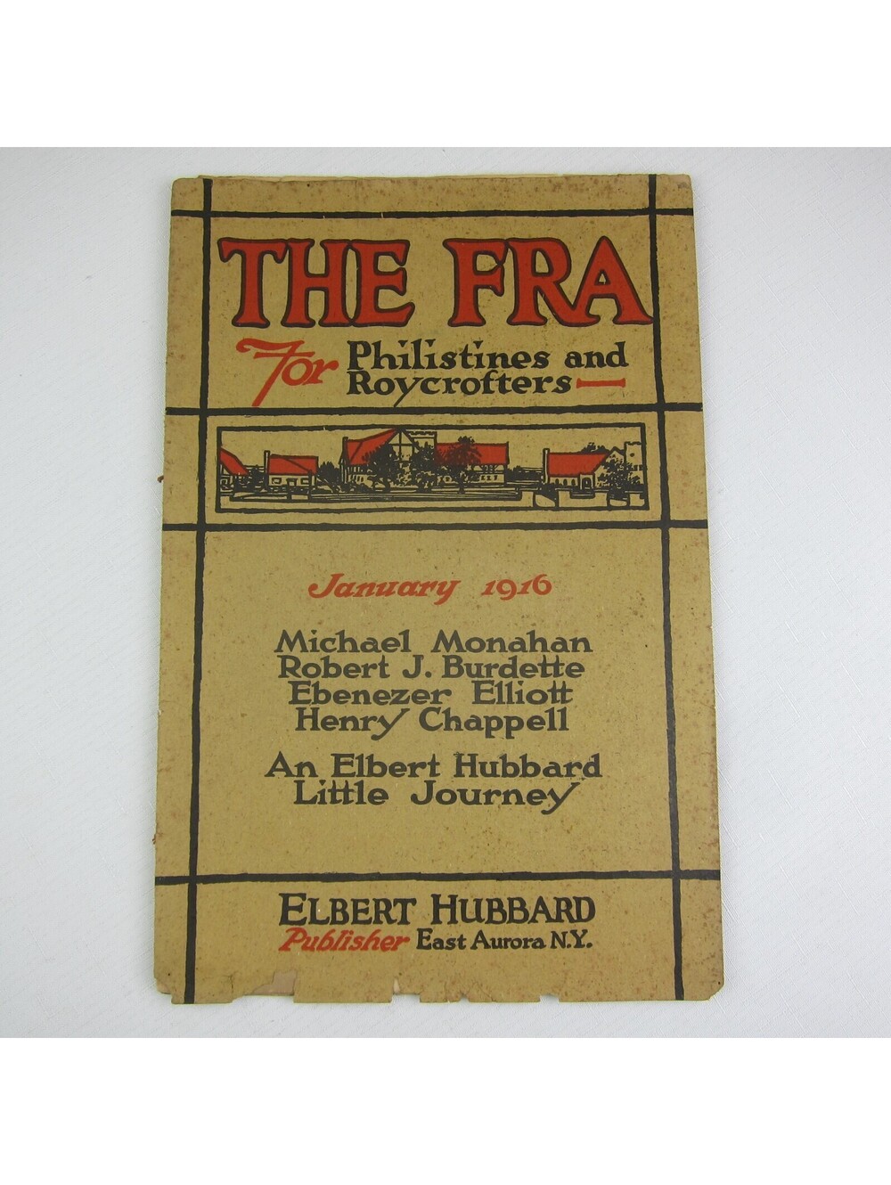 Elbert Hubbard Roycrofters THE FRA Magazine January 1916 Arts & Crafts Antique